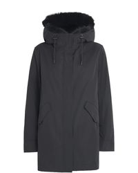 Yves Salomon - Down Fur-Trim Technical Parka Coat - Lyst