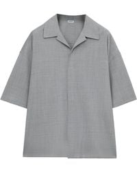 Loewe - Wool-Blend Short-Sleeve Shirt - Lyst