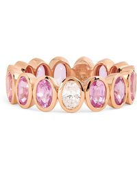 SHAY - Diamond And Sapphire Eternity Ring - Lyst