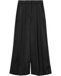 AllSaints - Satin Poppy Wide-Leg Trousers - Lyst