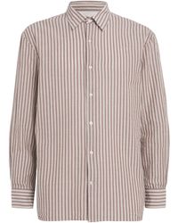 Officine Generale - Cotton Stripe Gad Shirt - Lyst