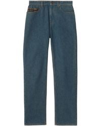 Burberry - Heavyweight Mid-Rise Straight Jeans - Lyst