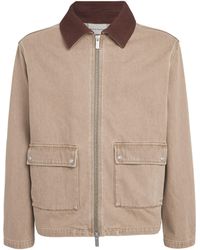 Drole de Monsieur - Cord-Collar Denim Jacket - Lyst