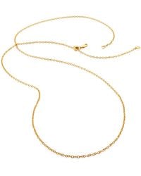 Monica Vinader - Vermeil Rolo Chain Necklace - Lyst