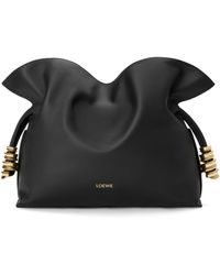 Loewe - Medium Leather Flamenco Clutch Bag - Lyst