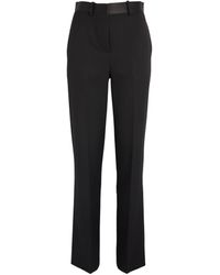 Victoria Beckham - Wool-blend Tuxedo Trousers - Lyst