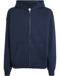 Skims - Fleece Lounge Relaxed Zip-Up Hoodie - Lyst