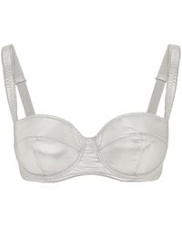 Dolce & Gabbana - Foiled Balconette Bra - Lyst