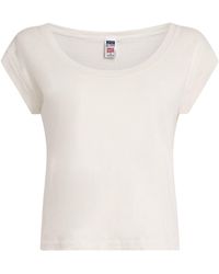 RE/DONE - Cotton Cropped Frankie T-Shirt - Lyst