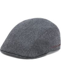 Brunello Cucinelli - Virgin Wool Embroidered Flat Cap - Lyst