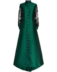 Alexis Mabille Lace-detail Gown - Green