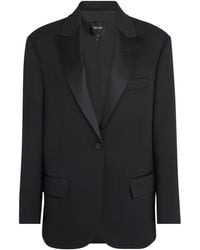 ME+EM - Wool-Blend Contour Tux Blazer - Lyst