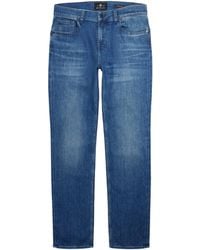 7 For All Mankind - Straight Luxe Performance Jeans - Lyst
