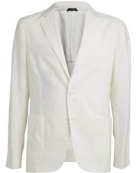 Giorgio Armani - Silk-Blend Single-Breasted Blazer - Lyst