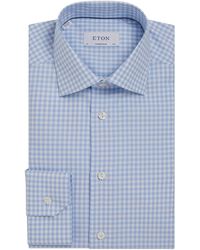 Eton - Cotton Check Shirt - Lyst