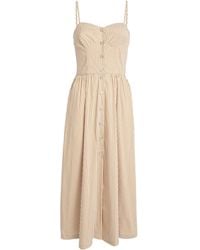 Claudie Pierlot - Cotton-Blend Stripe Maxi Dress - Lyst