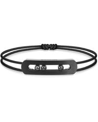 Messika - Move Titanium And Diamond Cord Bracelet - Lyst
