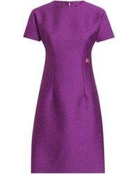 Dolce & Gabbana - Virgin Wool-Blend Mini Dress - Lyst