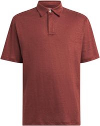Eleventy - Linen Polo Shirt - Lyst