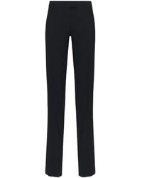 Alexander McQueen - Wool Low-waisted Cigarette Trousers - Lyst