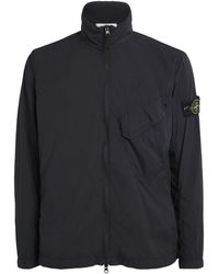 Stone Island - Stretch-Nylon Zip-Up Overshirt - Lyst