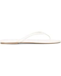 STAUD - Leather Freja Thong Flip Flops - Lyst