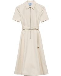 Prada - Cotton Chino Dress - Lyst
