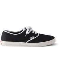 Prada - Cotton Drill Low-Top Sneakers - Lyst