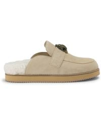 Kurt Geiger - Suede Eagle Clog Mules - Lyst