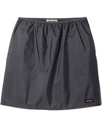 Miu Miu - Technical Fabric Mini Skirt - Lyst