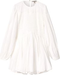 AllSaints - Smocked Chia Mini Dress - Lyst