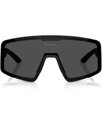 Prada Linea Rossa - Irregular Sunglasses - Lyst