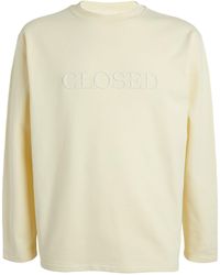 Closed - Organic Cotton Embroidered Logo Sweatshirt - Lyst