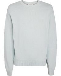 FRAME - Cotton-Silk Crew-Neck Sweater - Lyst