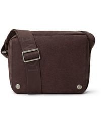 Loewe - Medium Suede Pebble Messenger Bag - Lyst