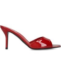 Gina - Leather Marmont Heeled Mules 85 - Lyst