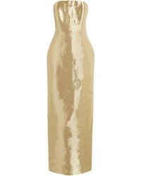 Cult Gaia - Satin Strapless Ficklin Gown - Lyst