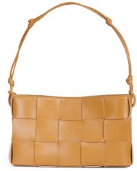 Bottega Veneta - Leather Baguette Pochette Shoulder Bag - Lyst
