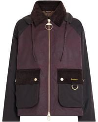 Barbour - Hooded Carville Wax Jacket - Lyst