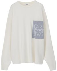 Loewe - Cotton-Blend Anagram Sweater - Lyst