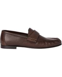 Brunello Cucinelli - Leather Embellished Loafers - Lyst
