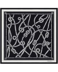 Dolce & Gabbana - Silk Twill Knot-Print Scarf - Lyst