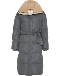 Brunello Cucinelli - Virgin Wool Down Puffer Coat - Lyst