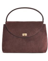 Sandro - Suede Le Grand Bazaar Top-Handle Bag - Lyst