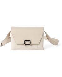 Brunello Cucinelli - Small Leather Sartorial Cross-Body Bag - Lyst