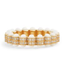 L'Atelier Nawbar - Yellow Gold, Diamond And Enamel The Hydrogen Ring - Lyst