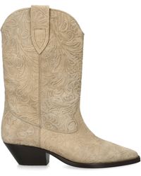 Isabel Marant - Suede Duerto Cowboy Boots 40 - Lyst