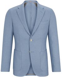 BOSS - Virgin Wool-Cashmere Slim Blazer - Lyst