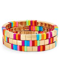 Roxanne Assoulin - Set Of 3 Chasing Rainbow Bracelets - Lyst