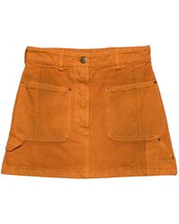 Prada - Canvas Mini Skirt - Lyst
